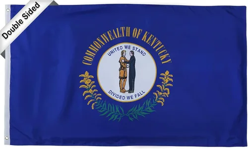 Miniatura 38 de SYII Bandera del estado de Alabama de 3 x 5 pies, banderas de 3 capas de doble cara del estado de Delaware con 2 ojales de latón y cabecera de lona