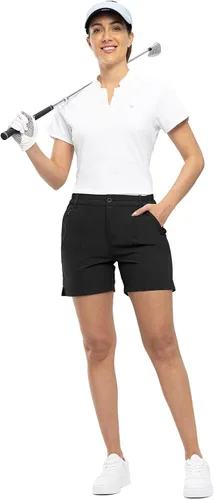 Miniatura 6 de TBMPOY Women's 5'' Golf Hiking Shorts Quick Dry with 5 Pockets Stretch Athletic Casual Summer Trip Water Resistant
