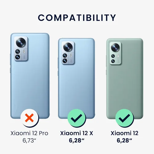 Miniatura 6 de kwmobile Funda cruzada compatible con Xiaomi 12/12X - Funda de silicona TPU con correa - Lavanda