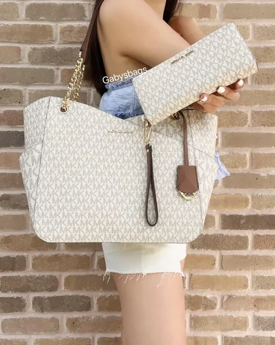 Miniatura 2 de Michael Kors JST - Bolso de hombro con cadena grande JST Continental firma marrón