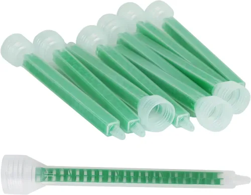 Boquilla de mezcla epoxi Boquilla de mezcla estática Cartuchos adhesivos Boquillas mezcladoras de punta (relación 1:1/1: 2) 24 elementos, 10 piezas