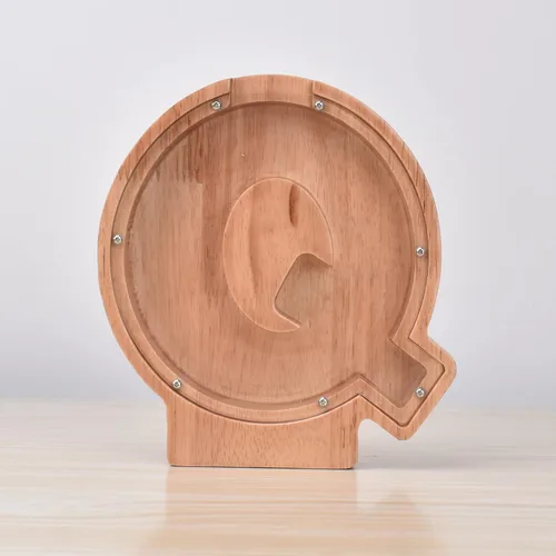 Miniatura 9 de Alcancías con nombre personalizado para niños, alcancía de letras personalizadas, banco de dinero del alfabeto de madera, regalos para niños
