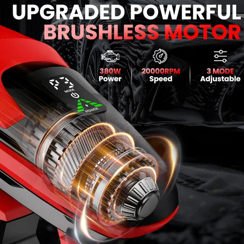 Miniatura 2 de Lavadora a presión inalámbrica para batería Milwaukee 18V, lavadora de mano portátil de 800 PSI con motor sin escobillas, boquilla 6 en 1, 3 niveles