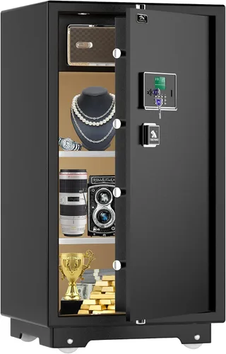 Miniatura 10 de TIGERKING Caja Fuerte Grande de Servicio Pesado, Caja Fuerte Digital de Seguridad para el Hogar de 3.47 Pies Cúbicos con Cerradura de Combinación