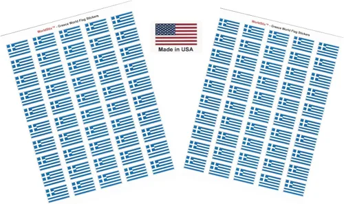 Miniatura 62 de 100 calcomanías de la bandera de Alaska; 1.5" x 1" hechas en Estados Unidos, calcomanías autoadhesivas de la bandera del estado para álbumes