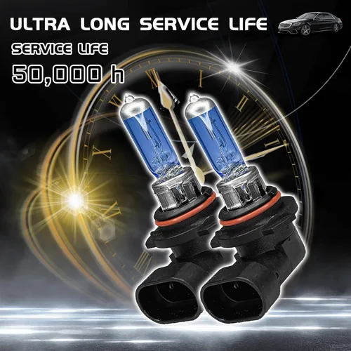 Miniatura 4 de Bombilla halógena H1 para faros delanteros H1, bombillas halógenas ultra blancas brillantes de 12 V 100 W, haz alto y bajo, bombillas antiniebla