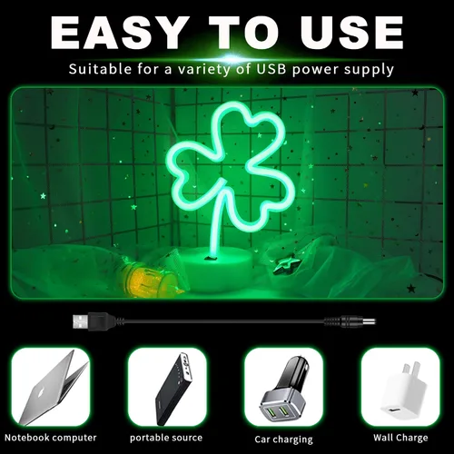 Miniatura 4 de Z luz de neón, Verde CLOVER