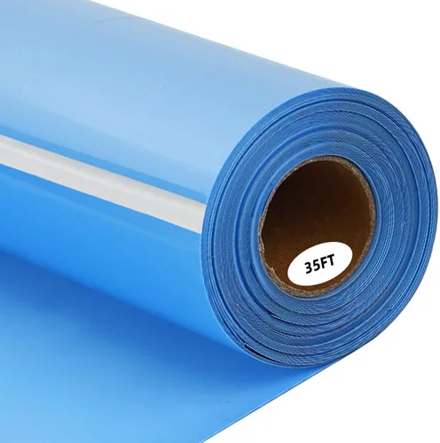 Miniatura 9 de guangyintong Rollo de vinilo de transferencia de calor azul marino, 12 pulgadas x 25 pies, vinilo azul marino para planchar para camisetas, vinilo