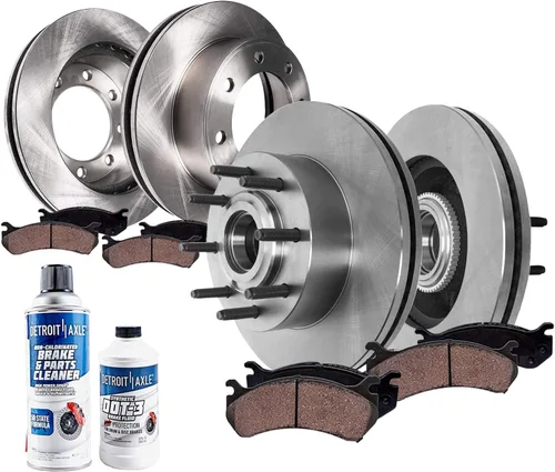 Miniatura 16 de Detroit Axle - Kit de frenos para Toyota Camry 2005-2006 [modelos XLE SE], frenos de disco Rotores Pastillas de freno de cerámica Reemplazo: 11.65