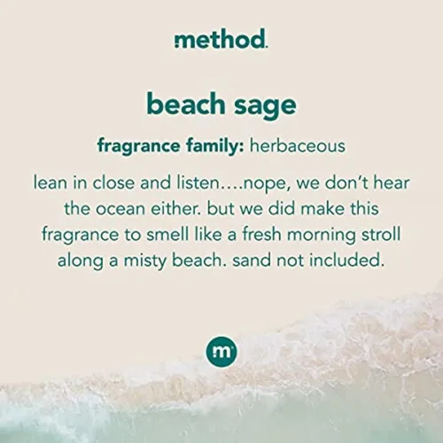 Miniatura 3 de Method Suavizante de telas; salvia de playa; 53.5 onzas; 45 cargas; paquete de 4; el embalaje puede variar