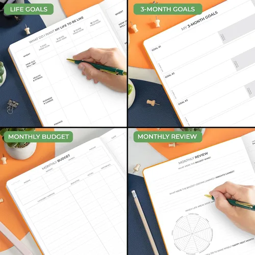 Miniatura 5 de Clever Fox Planificador por Horas Pro Premium – Planificador de Horarios Sin Fecha con Espacios de Tiempo Diarios – Cuaderno Organizador Personal