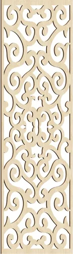 Miniatura 74 de Eveline - Paneles decorativos de pared de madera con calado, 13 3/8 pulgadas de ancho x 34 3/8 pulgadas de alto x 3/8 de alto, roble rojo rojo