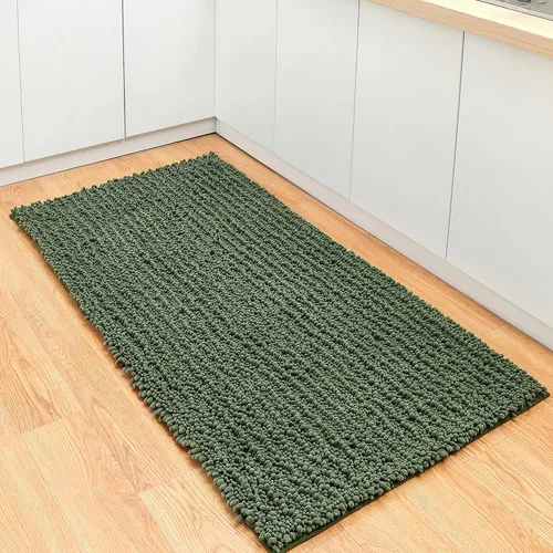 Miniatura 87 de FLOLEOPA Alfombras de Baño de Microfibra de Felpa Suave, Alfombras de Baño Absorbentes Antideslizantes Lavables a Máquina, Tapetes de Baño para Beige