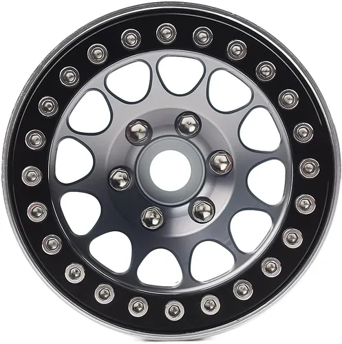 Miniatura 3 de INJORA Llantas RC 4 piezas 1.9 pulgadas Beadlock Set de Llantas RC con Cubierta de Rueda para 1:10 RC Crawler Axial SCX10 SCX10 II 90046 SCX10 III