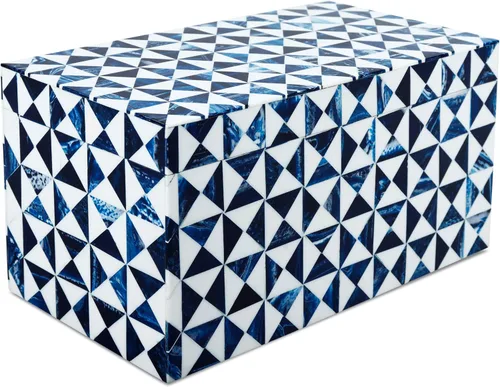 Miniatura 117 de Handicrafts Home Caja de recuerdo decorativa de 8 x 5 – Pequeña caja organizadora con tapa, almacenamiento decorativo Boho, caja de memoria retro