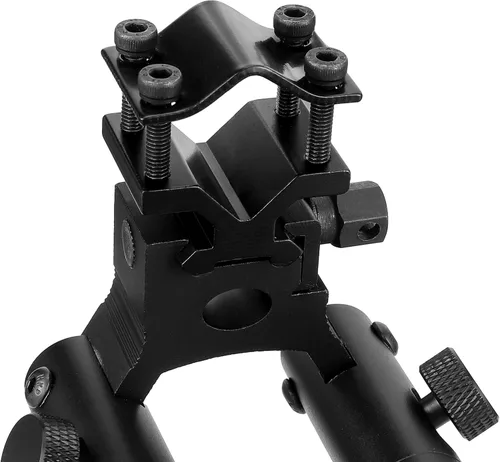 Miniatura 7 de Besrilien Picatinny Bípode con montaje de barril y soporte giratorio Picatinny Rail Mount, 6.7-7.3 pulgadas, negro
