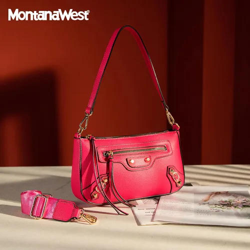 Miniatura 3 de Montana West Lindos bolsos de hombro para mujer, mini monederos de cuero y bolsos de mano