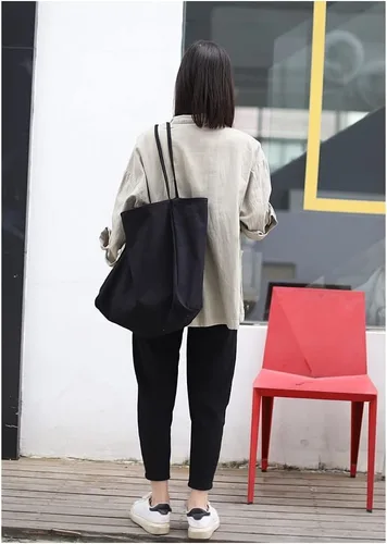 Miniatura 5 de Jeelow Bolso de mano de lona para hombre y mujer