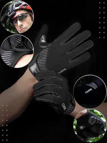 Miniatura 2 de COFIT Guantes de ciclismo antideslizantes para hombres y mujeres, guantes transpirables para pantalla táctil, guantes de bicicleta de montaña