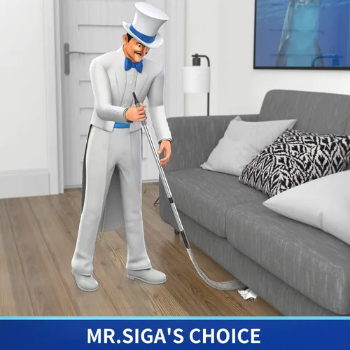 Miniatura 2 de MR.SIGA Plumero Flexible de Microfibra Largo para Limpieza de Espacios, Mango Ajustable de Acero Inoxidable, Plumero de Limpieza de Espacios Lavable
