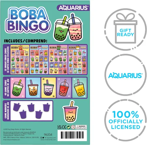 Miniatura 7 de Aquarius Juego de bingo Boba, juego de bingo familiar para niños, adolescentes y adultos, 2-18 jugadores, a partir de 8 años, 30-60 minutos, juego