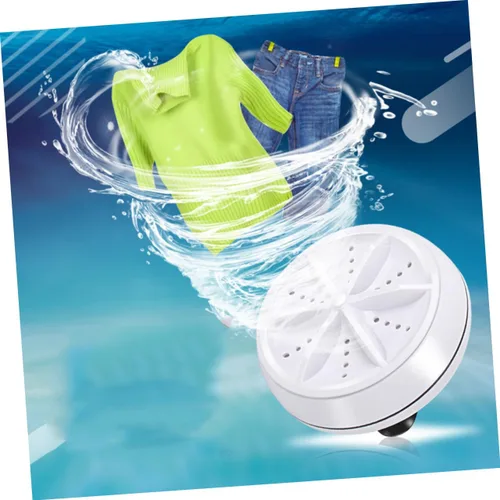 Miniatura 7 de LIFKOME Mini lavadora portátil limpiador para viaje máquina de sonido para adultos Lavadora portátil Mini lavadora secadora Cable USB