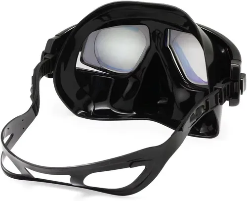 Miniatura 3 de Máscara de buceo óptica positiva, máscara de snorkel con lentes de vidrio templado, protección UV antivaho Silver Dive W/ Snorkel