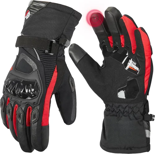 Miniatura 10 de Guantes para moto, invierno, para hombres y mujeres, impermeables