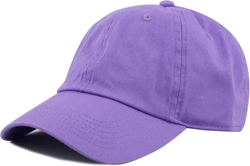 Miniatura 2 de Gelante Gorras de béisbol, 100% algodón, lisas, en blanco, tamaño ajustable, lote al por mayor, paquete de 12