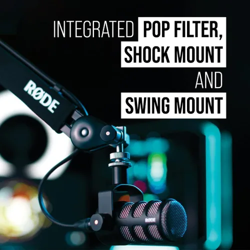 Miniatura 4 de Micrófono de transmisión dinámica cardioide PodMic RØDE: salida XLR, requiere interfaz de audio (RØDECaster, AI-1 o similar). Para conectar y usar