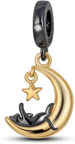 Pandach Abalorios para pulseras para mujer, plata de ley 925, colgante con piedras de circonita cúbica, joyería para niña, regalos para mujer,