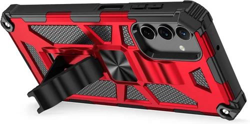Miniatura 2 de Asuwish Funda para Samsung Galaxy A14 5G con protector de pantalla de vidrio templado y accesorios para celda, soporte protector híbrido resistente