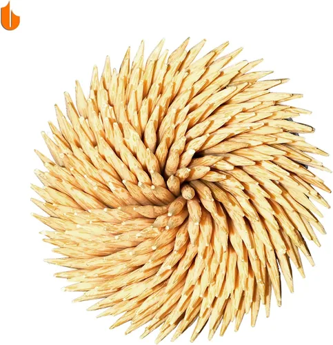 Miniatura 2 de Urbanstrive Soporte resistente y seguro para palillos de dientes con 800 palillos de dientes de madera natural para limpieza de dientes, decoración
