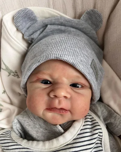 Miniatura 4 de Muñecas de bebé Reborn de 19 pulgadas, tela suave con peso, cuerpo de silicona, muñeca recién nacida, muñecas de bebé realistas que se ven reales