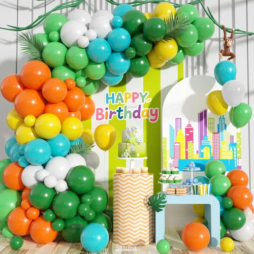 Miniatura 17 de Kit de arco de globos rojo y azul, kit de guirnalda de globos rojo, blanco y azul, globos dorados arena, globos azul marino y blancos para Día