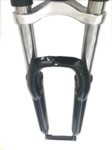 Miniatura 5 de Horquilla negra para bicicleta, 26 pulgadas de triple árbol Horquilla de suspensión - Horquilla de bicicleta motorizada a gas (negro)