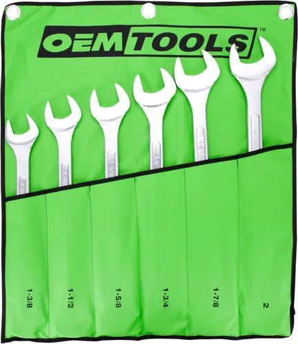 Miniatura 10 de OEMTOOLS 22101 Juego de llaves combinadas SAE Jumbo de 5 piezas, juego de llaves combinadas grandes, tamaños SAE