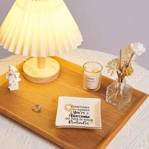 Miniatura 6 de Regalos de cumpleaños para mujer, plato de joyería, regalo impresionante para mujeres, mejores amigas, compañeras de trabajo, mamá, día de la madre