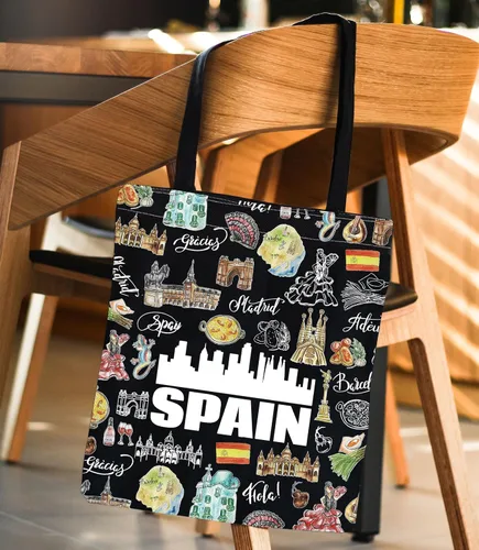 Miniatura 11 de Ensianth e España Travel Tote Europeo Vacaciones España amante Carrier