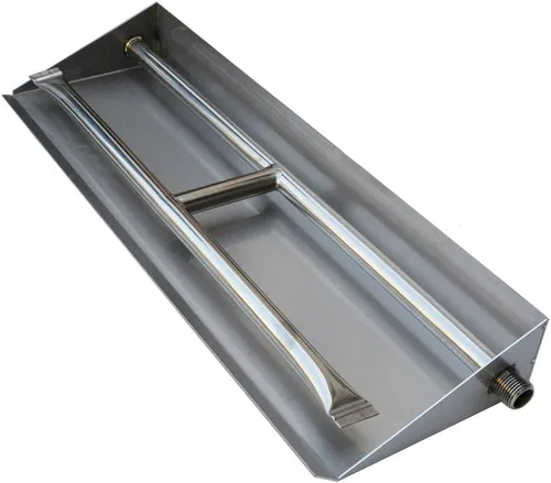 Miniatura 4 de Stanbroil - Sartén de acero inoxidable doble, para quemador y chimenea
