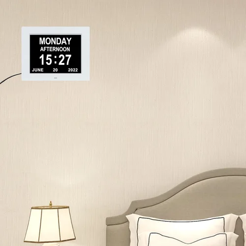 Miniatura 8 de Reloj con calendario digital, fecha y hora, día de la semana, 8 opciones de alarma + atenuación automática para pacientes ancianos con demencia