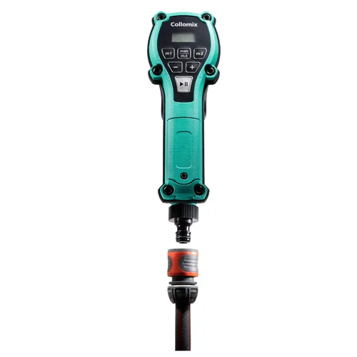 Miniatura 2 de COLLOMIX Dispositivo de dosificación de agua - Medidor de agua de precisión AQiX para mezcla de materiales con tope de flujo automático y conector