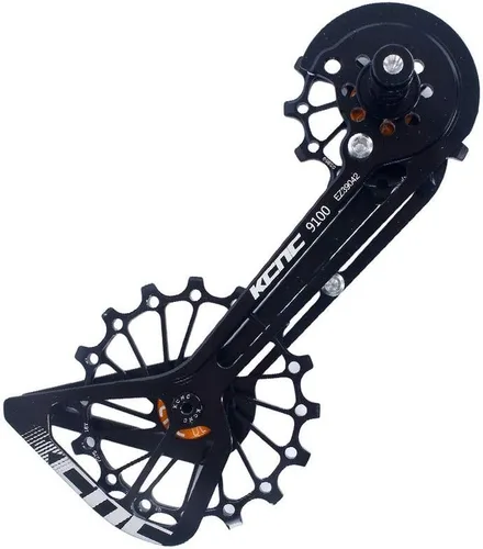 Miniatura 9 de KCNC Road Cyclocross Bicicleta Bicicleta OSPW Desviador de gran tamaño Polea Sistema de rueda para Shimano R9100/R8000 uso 12t top+16t inferior