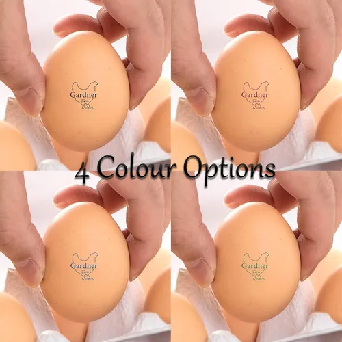 Miniatura 2 de Sello de huevo personalizado, sellos de huevos personalizados para huevos frescos para pollo de granja, 13 estilos disponibles con texto y caja