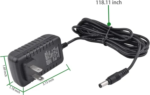 Miniatura 4 de Adaptador de fuente de alimentación de CA de 12 V para Yamaha PSR, YPG, YPT, DGX, DD, EZ y P Piano digital y serie de teclado portátil, adaptador