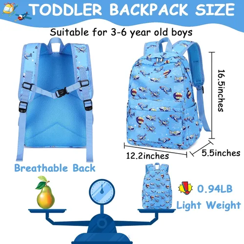 Miniatura 2 de CAMTOP Mochila preescolar para niños, mochila de jardín de infantes, mochila escolar, M
