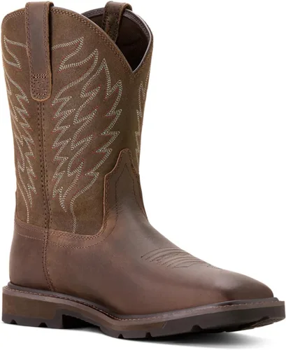Miniatura 5 de ARIAT Botas de trabajo para hombre Groundbreaker de punta ancha y cuadrada