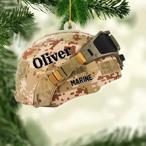 Miniatura 4 de Adornos de Navidad del ejército estadounidense, adorno de veterano para hombres y mujeres, adornos patrióticos para decoración de árbol de Navidad