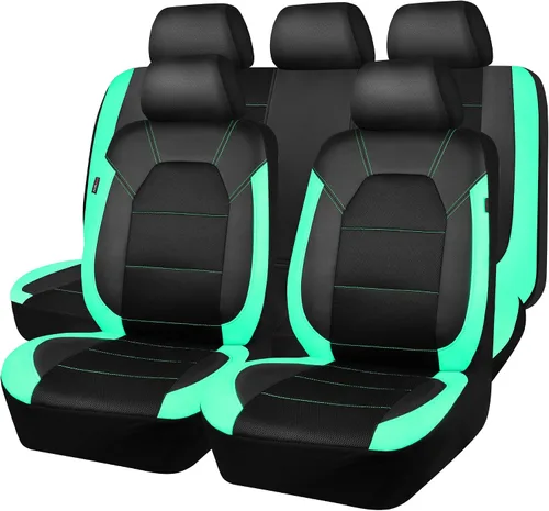 Miniatura 8 de Car Pass - Fundas universales de cuero para asiento de automóvil deportivas que se adaptan a la mayoría de automóviles, SUV, camiones y camionetas