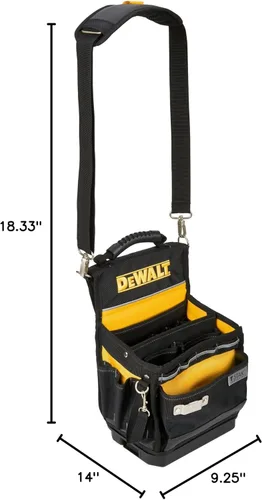 Miniatura 5 de Bolsa de herramientas DEWALT, bolsa de herramientas pequeña de fácil acceso con fondo rígido y correa de transporte (DWST17624)